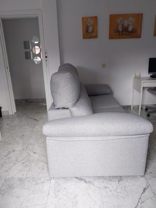 Sofá cama 2 plazas gris