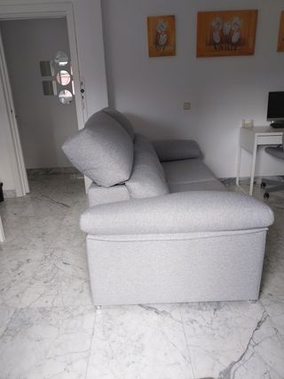 Sofá cama 2 plazas gris