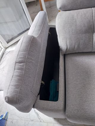 Sofá cama 2 plazas gris