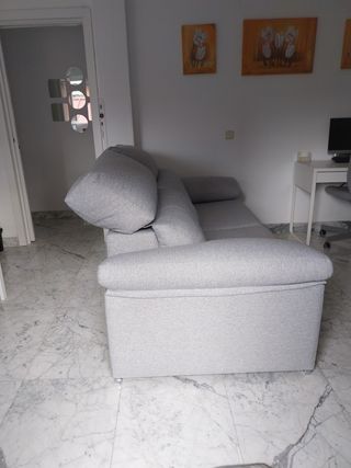Sofá cama 2 plazas gris