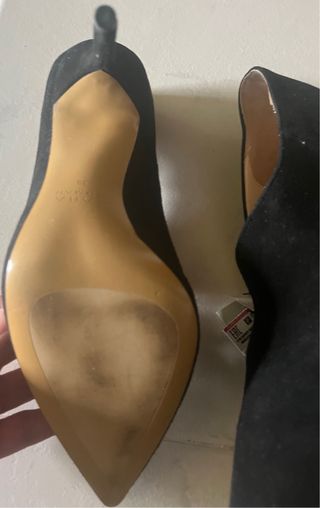 Zapatos tacón aguja negros fiesta Zara