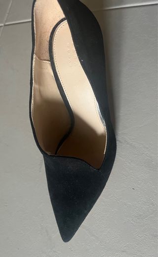 Zapatos tacón aguja negros fiesta Zara