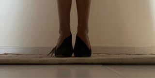 Zapatos tacón aguja negros fiesta Zara