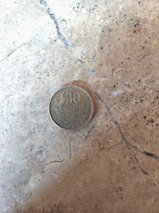 Moneda 10 Francos Franceses 1951