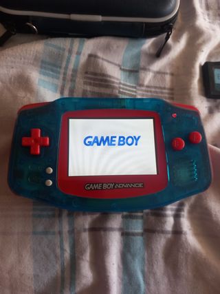 Game Boy Advance IPS azul-rojo