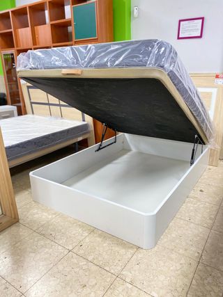 CANAPE PARA COLCHON DE 150X190 BLANCO NUEVO
