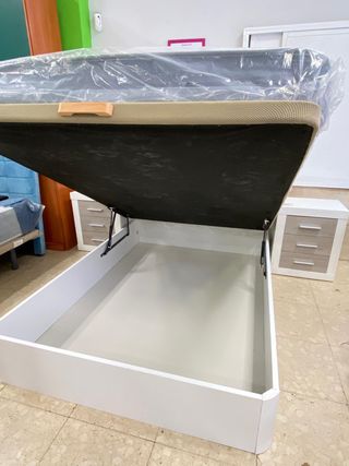 CANAPE PARA COLCHON DE 150X190 BLANCO NUEVO