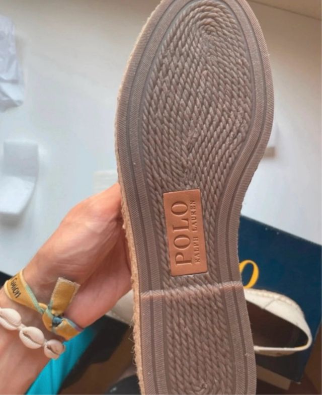 Alpargatas Ralph Lauren 41 Beige Crema