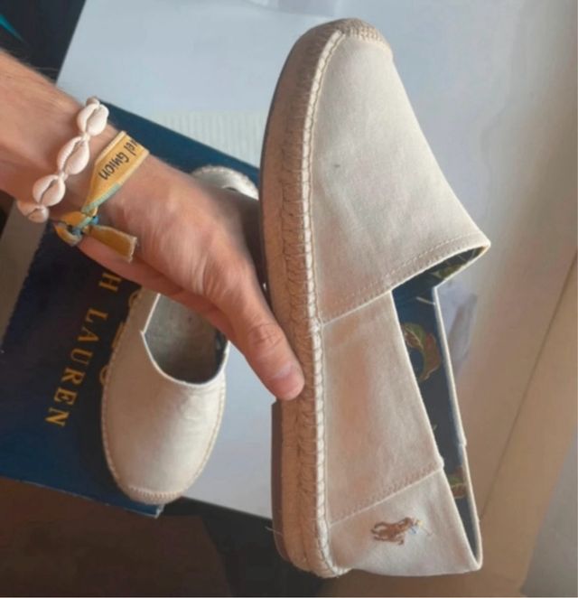 Alpargatas Ralph Lauren 41 Beige Crema