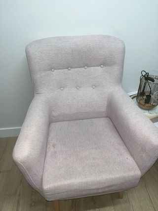 Sillón rosa - Cómodo y elegante