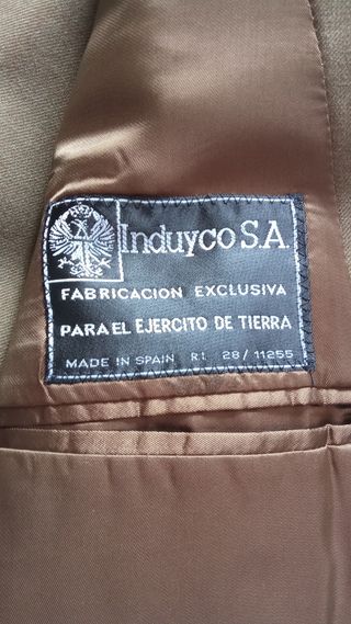 Traje Ejército Tierra Talla 54L