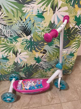 Patinete infantil unicornio