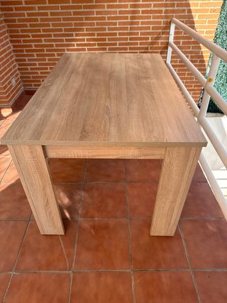 Mesa salón - madera beige
