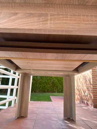 Mesa salón - madera beige
