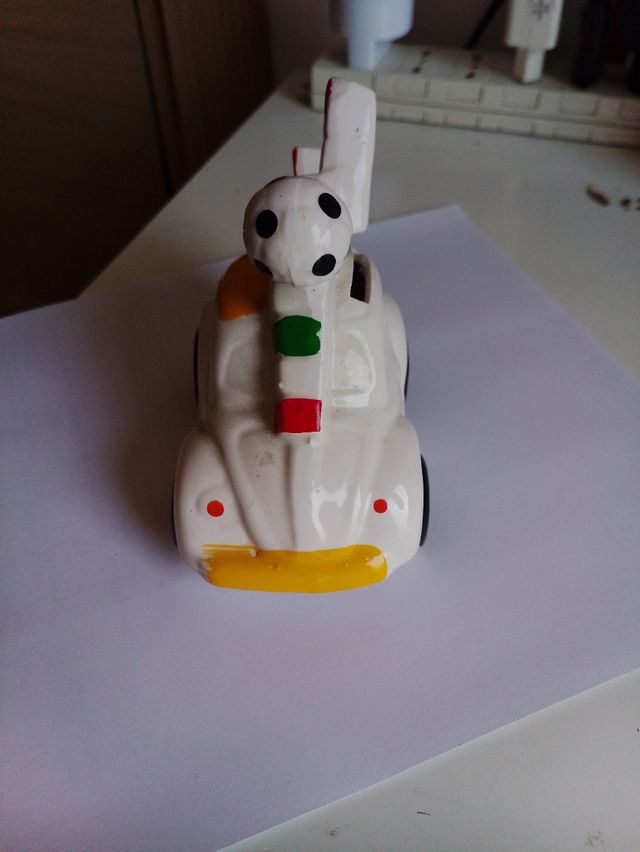 Salvadanaio auto vintage ceramica