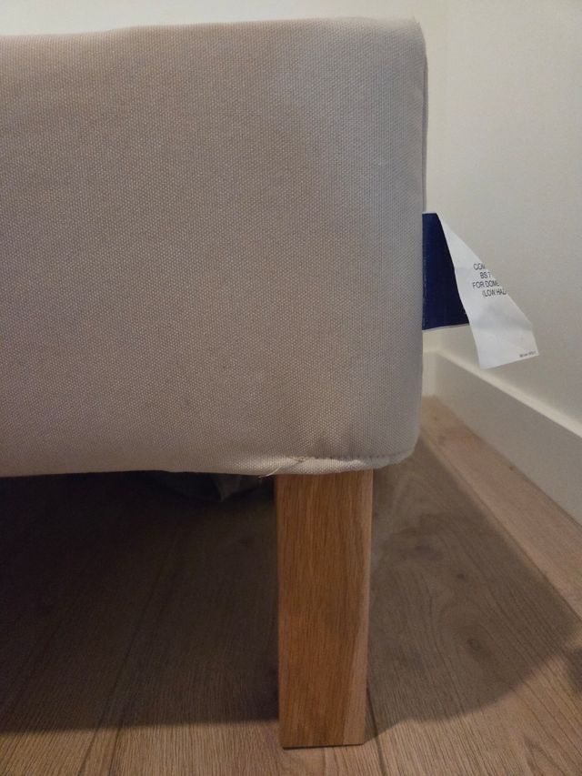 Cama (Somier + Colchon) IKEA: LYNGOR 90x200 beige