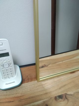 Espejo dorado 66x45cm.