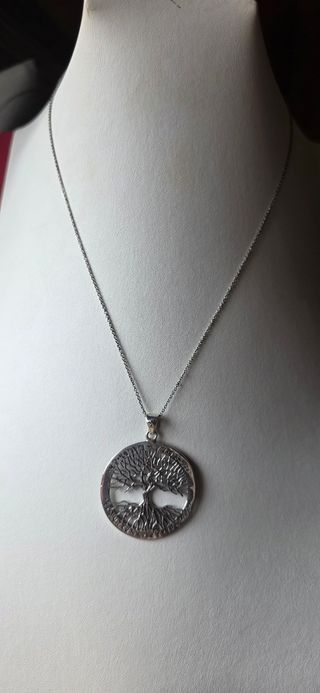 Gargantilla plata árbol vida