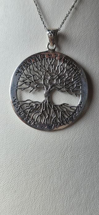 Gargantilla plata árbol vida