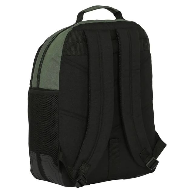 Mochila Blackfit8 Verde-Negro con etiquetas