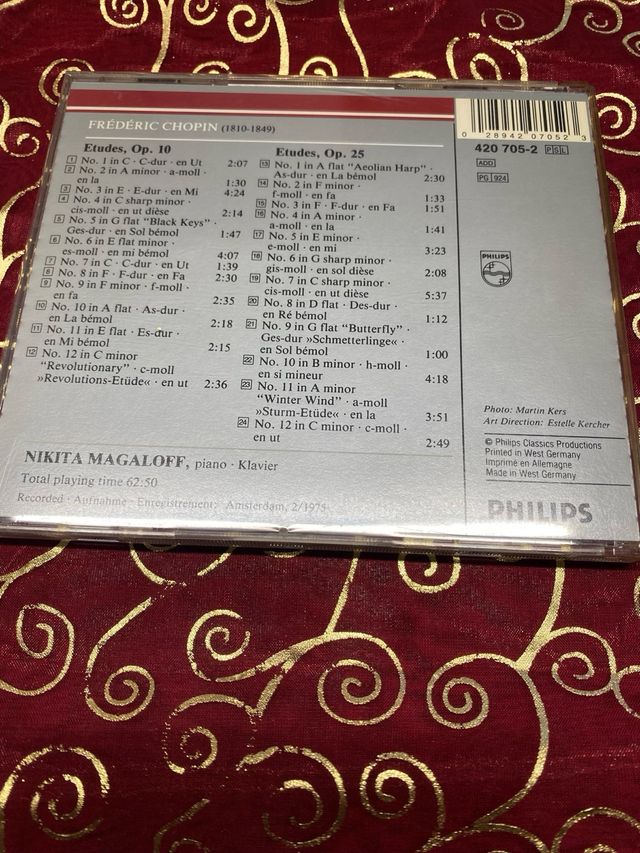 CD Chopin - Etudes op.10 & op.25