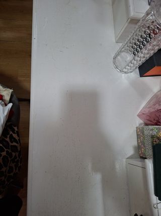 Tocador blanco de madera