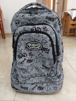 Mochila Ocean's Wave - Gris/Negra