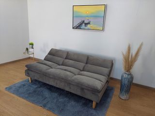 Sofá cama gris - Cómodo y elegante