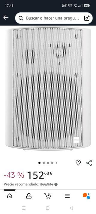 Altavoces Visión SP-1800 blancos