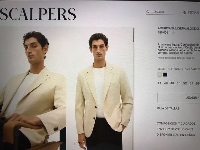 Chaqueta Scalpers algodón