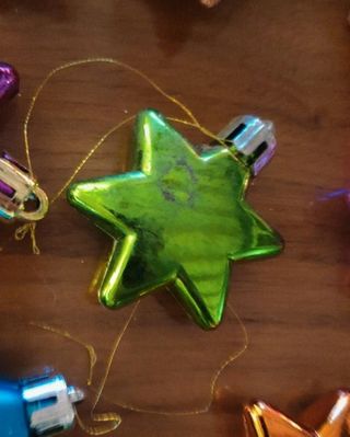 Bolas de Navidad en forma de estrella