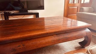 Mesa centro madera maciza 138x86x40cm