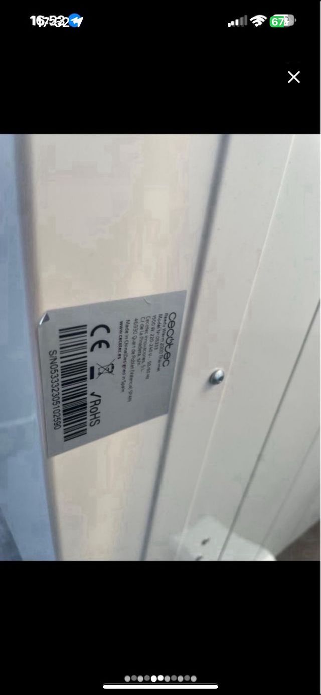 Radiador Cecotec blanco