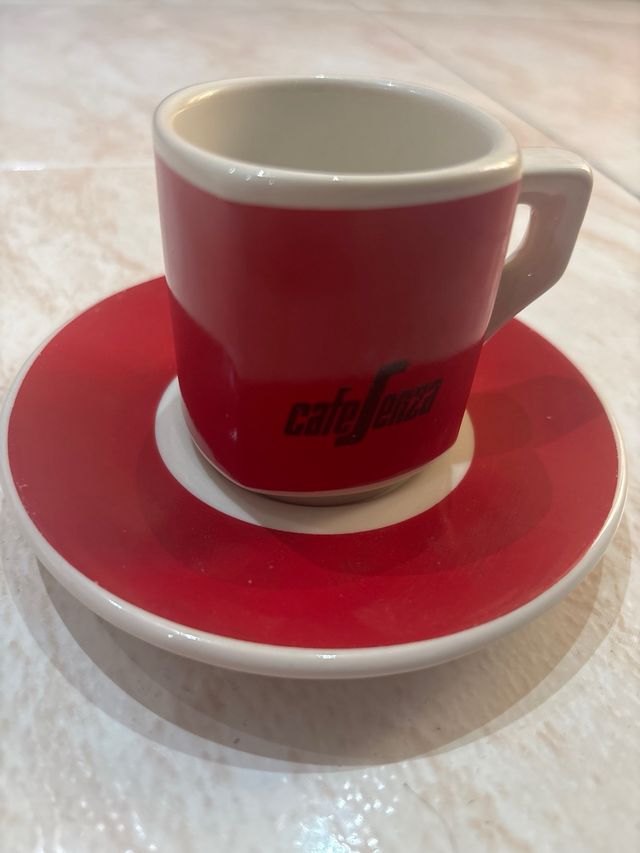 6 Tazas Cafe Forza rojas