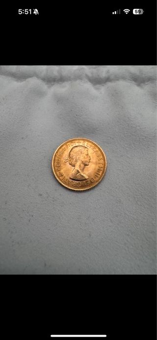 Sterlina Oro Regina Elisabetta II 1962