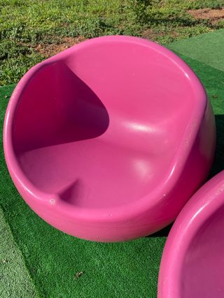 2 Sillones diseño retro - Rosa
