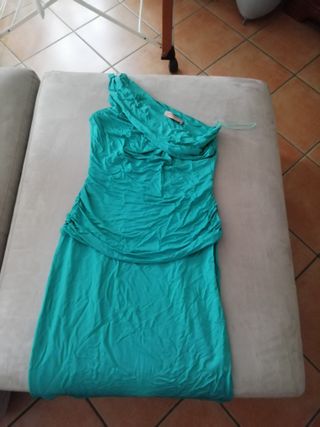 Vestito cerimonia teal tg XL/42/14