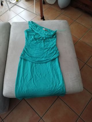 Vestito cerimonia teal tg XL/42/14