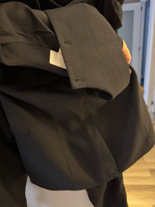 Traje pantalón y chaleco H&M negro