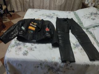 Traje moto piel Talla M