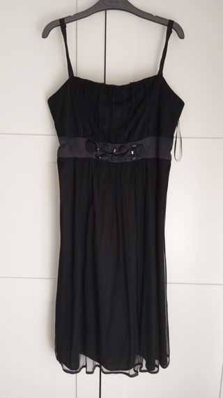 Vestido negro El Corte Inglés - Talla 46