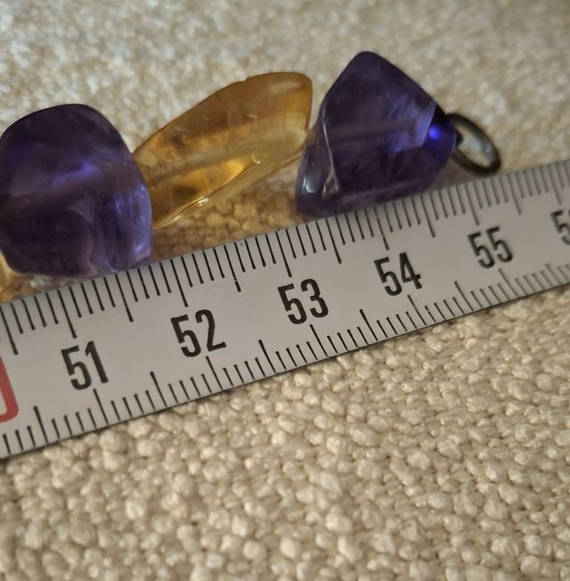 Collar ámbar y amatista