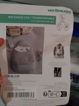 Saco bebé 2 en 1 Verbaudet