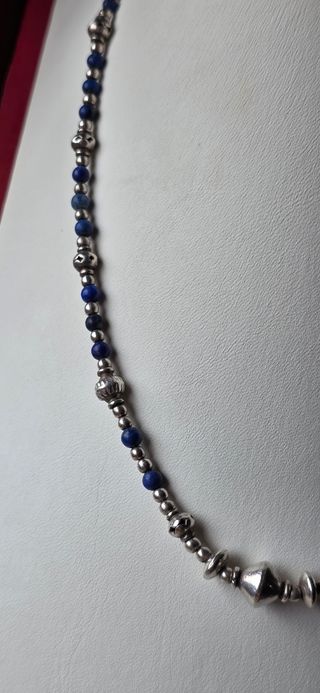 Gargantilla lapislázuli plata