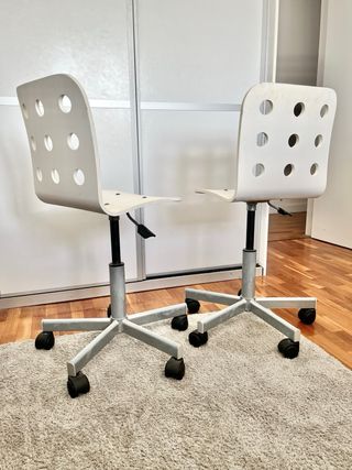 Lote 2 Sillas giratorias Ikea blancas