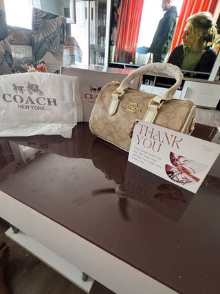 Bolso Coach Mini Beige
