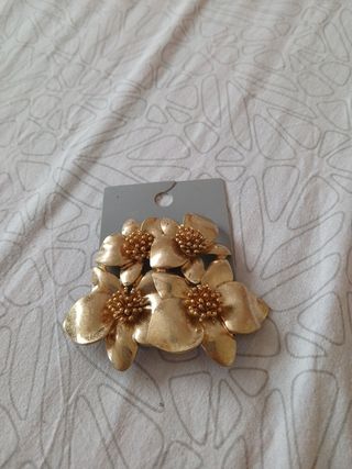 Pendientes brillantes plata cada par