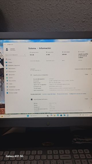HP Ordenador sobremesa
