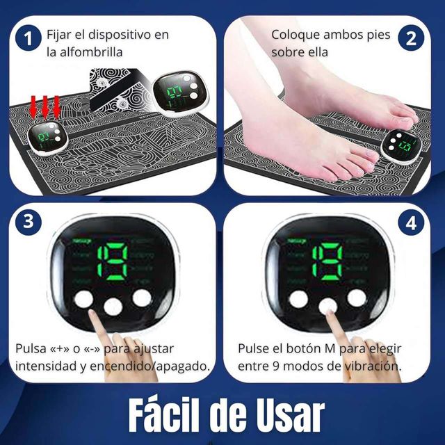 Masajeador Pies EMS KD - Control Remoto