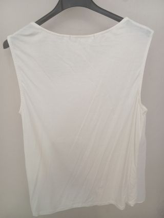 Blusa Naf Naf blanca - Talla L